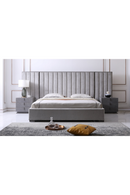 Gray Panel Headboard Queen Bed | OROA Modern Buckley | Oroatrade.com