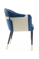 Blue Vegan Leather Dining Chair | OROA Modern Calderon | Oroatrade.com