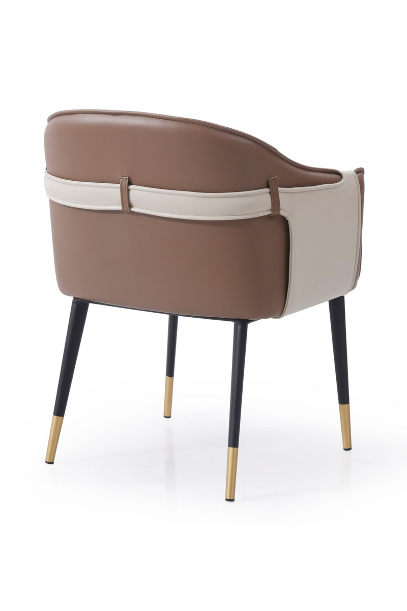 Two-Toned Vegan Leather Dining Chair | OROA Modern Calder | Oroatrade.com