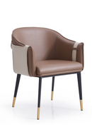 Two-Toned Vegan Leather Dining Chair | OROA Modern Calder | Oroatrade.com