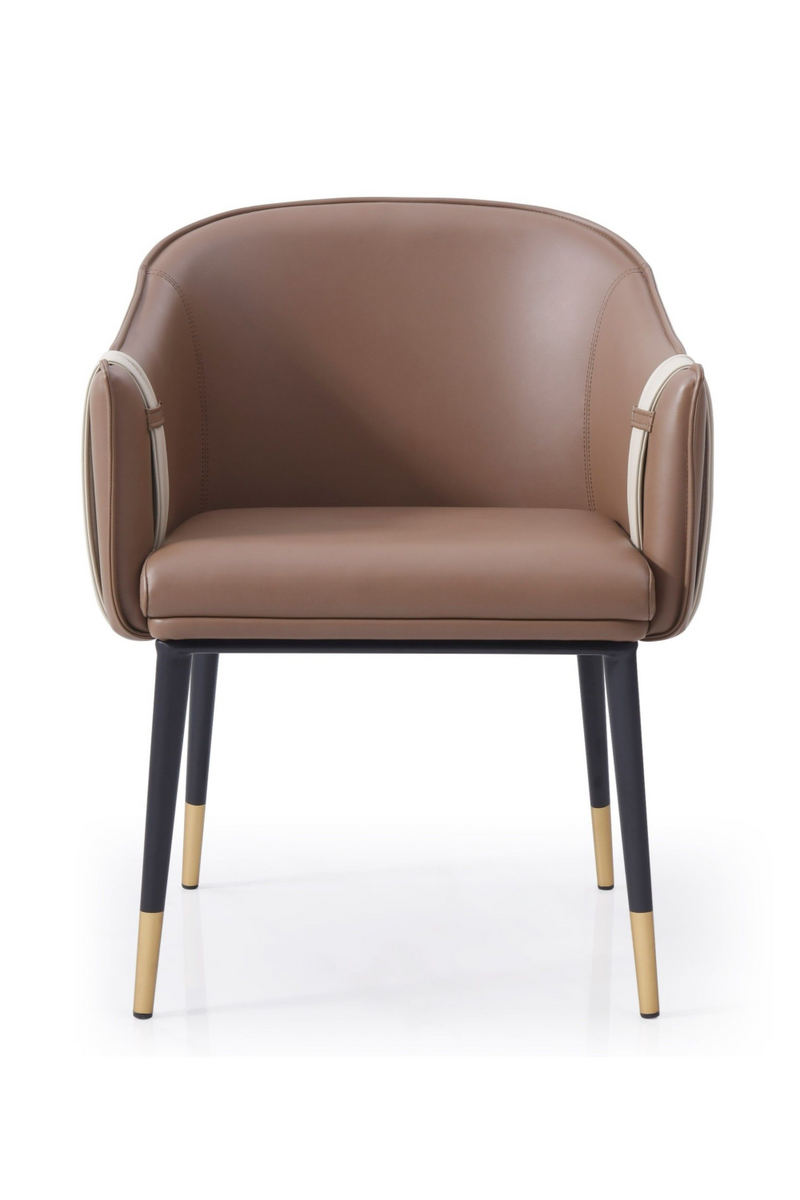 Two-Toned Vegan Leather Dining Chair | OROA Modern Calder | Oroatrade.com