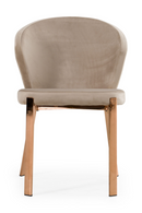 Velvet Shell Dining Chairs (2) | OROA Modern Nadia | Oroatrade.com