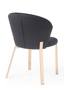 Velvet Shell Dining Chairs (2) | OROA Modern Nadia | Oroatrade.com