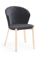 Velvet Shell Dining Chairs (2) | OROA Modern Nadia | Oroatrade.com