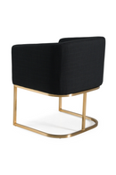U-Shaped Brass Base Dining Chair | OROA Modern Yukon | Oroatrade.com