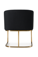 U-Shaped Brass Base Dining Chair | OROA Modern Yukon | Oroatrade.com