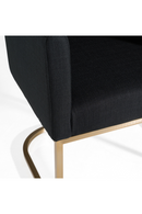 U-Shaped Brass Base Dining Chair | OROA Modern Yukon | Oroatrade.com