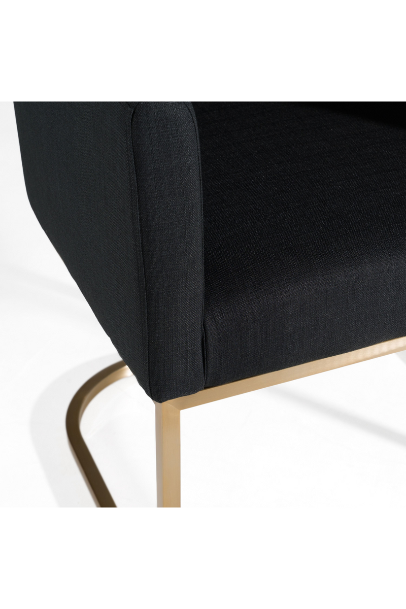 U-Shaped Brass Base Dining Chair | OROA Modern Yukon | Oroatrade.com