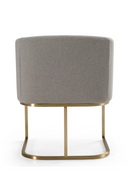 U-Shaped Brass Base Dining Chair | OROA Modern Yukon | Oroatrade.com