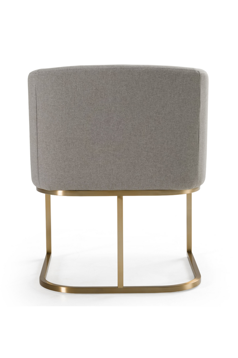 U-Shaped Brass Base Dining Chair | OROA Modern Yukon | Oroatrade.com