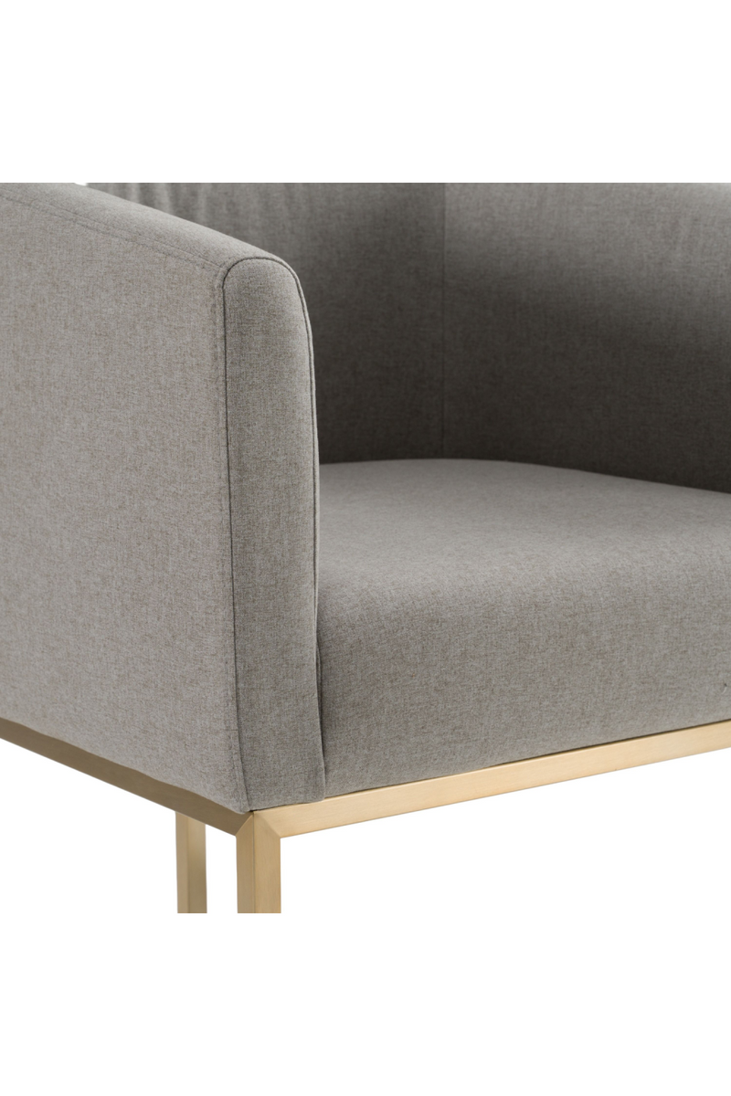 U-Shaped Brass Base Dining Chair | OROA Modern Yukon | Oroatrade.com