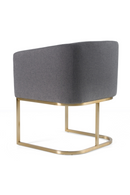 U-Shaped Brass Base Dining Chair | OROA Modern Yukon | Oroatrade.com