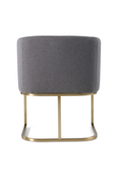 U-Shaped Brass Base Dining Chair | OROA Modern Yukon | Oroatrade.com