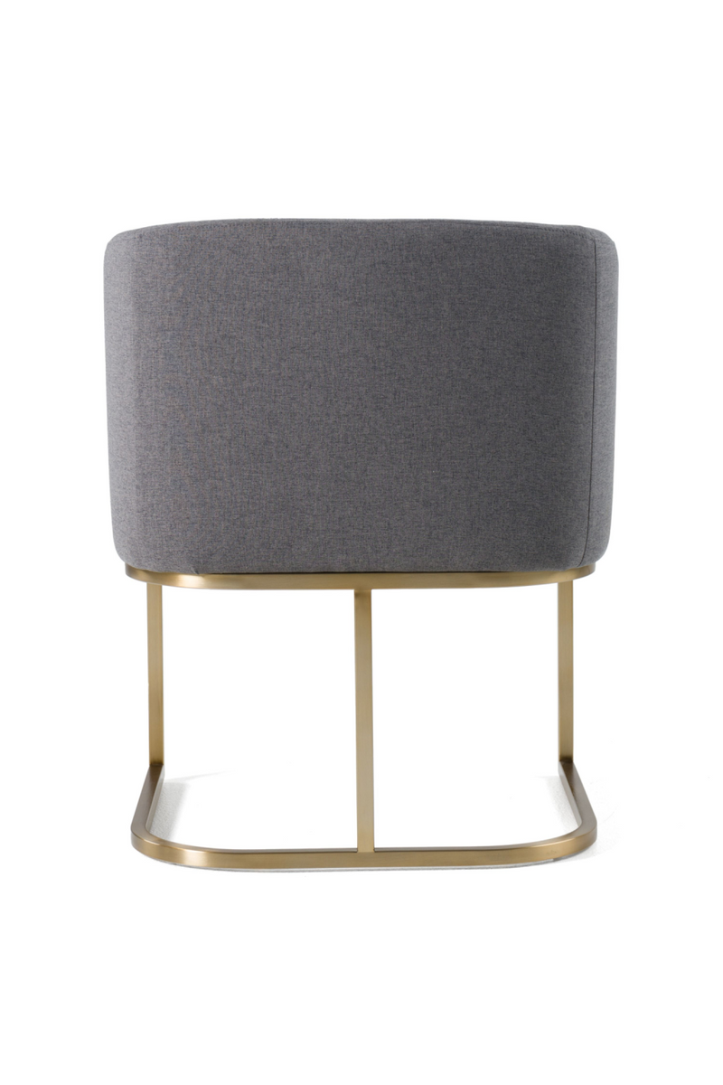 U-Shaped Brass Base Dining Chair | OROA Modern Yukon | Oroatrade.com