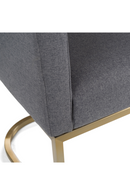 U-Shaped Brass Base Dining Chair | OROA Modern Yukon | Oroatrade.com