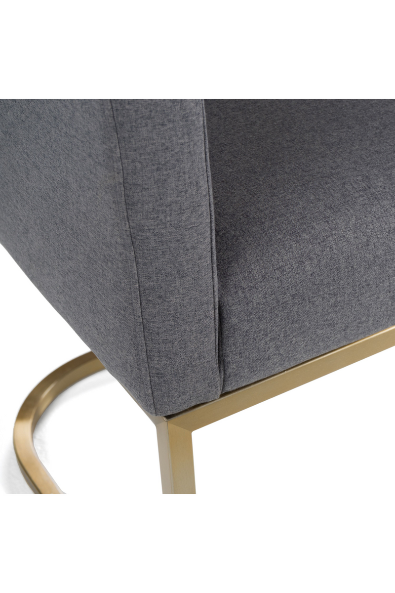 U-Shaped Brass Base Dining Chair | OROA Modern Yukon | Oroatrade.com