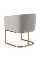 U-Shaped Brass Base Dining Chair | OROA Modern Yukon | Oroatrade.com