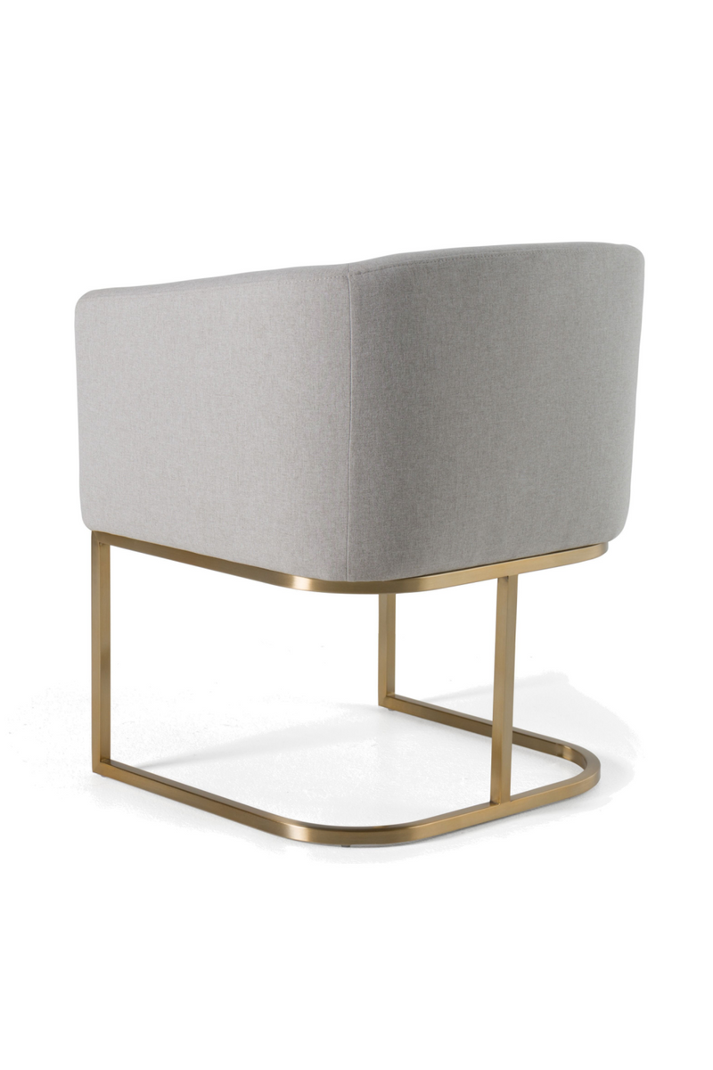 U-Shaped Brass Base Dining Chair | OROA Modern Yukon | Oroatrade.com
