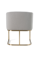 U-Shaped Brass Base Dining Chair | OROA Modern Yukon | Oroatrade.com