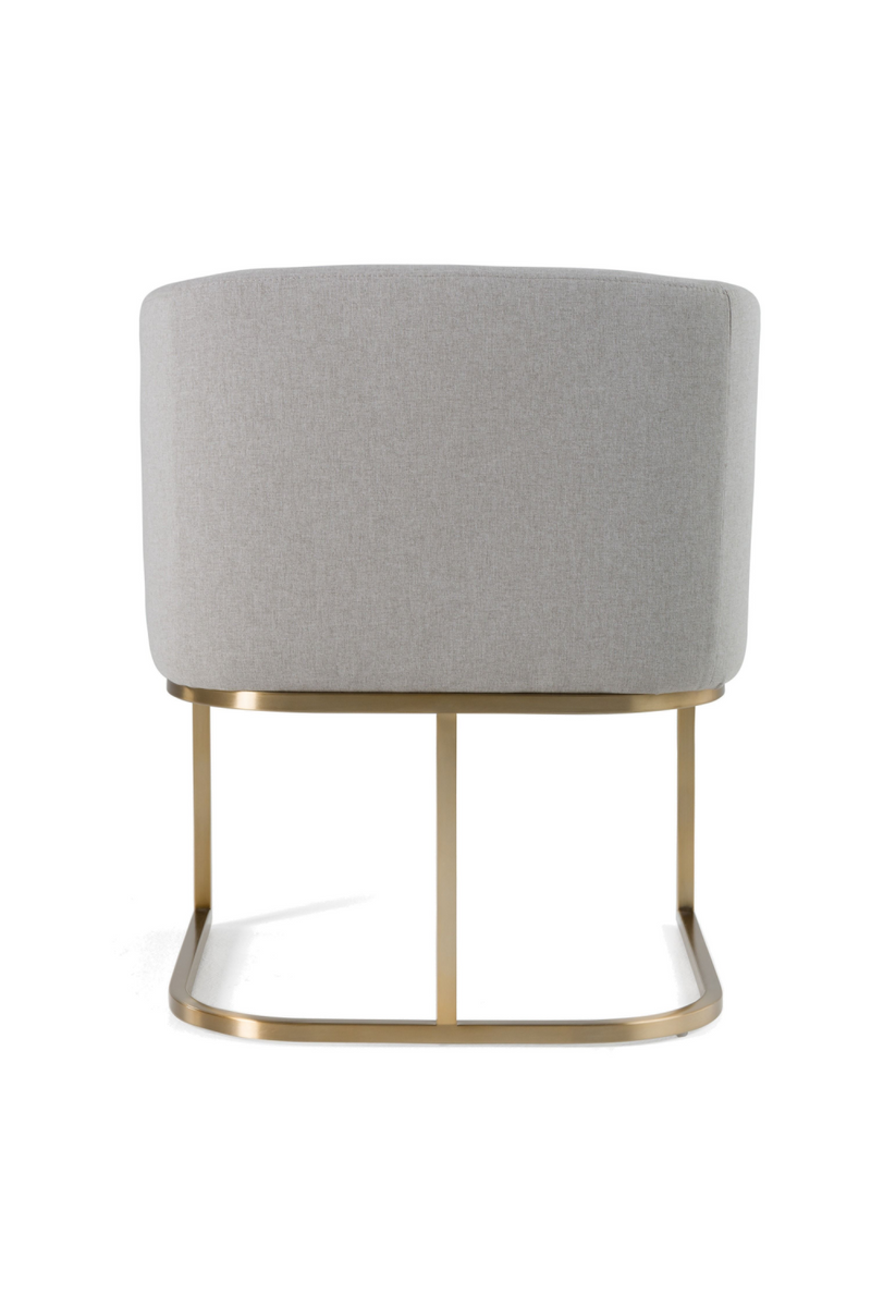 U-Shaped Brass Base Dining Chair | OROA Modern Yukon | Oroatrade.com
