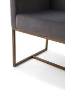 Square Tuxedo Arm Dining Chair | OROA Modern Marty | Oroatrade.com