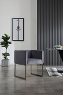 Square Tuxedo Arm Dining Chair | OROA Modern Marty | Oroatrade.com