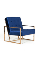 Blue Tufted Accent Chair | OROA Modern Samara | Oroatrade.com