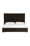 Dark Brown Velvet Bed | OROA Modern Daystar | Oroatrade.com