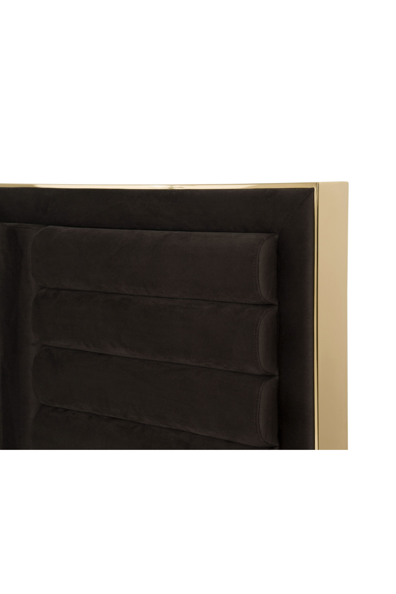 Dark Brown Velvet Bed | OROA Modern Daystar | Oroatrade.com