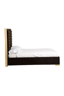Dark Brown Velvet Bed | OROA Modern Daystar | Oroatrade.com