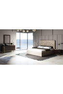Tufted Beige Velvet Queen Bed | OROA Modern Moontide | Oroatrade.com