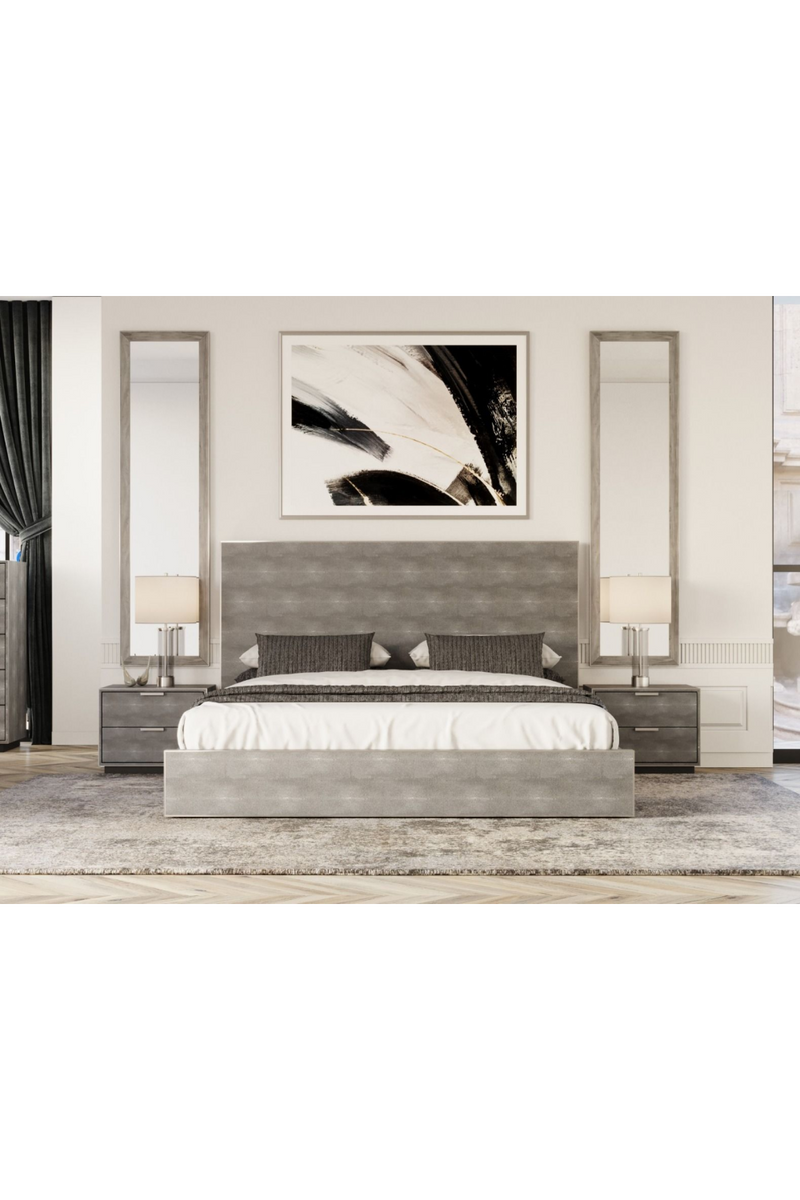 Dark Shagreen Bed | OROA Modern Dynasty | Oroatrade.com