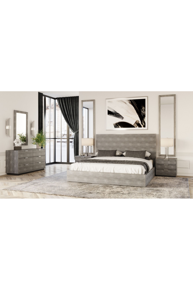 Dark Shagreen Bed | OROA Modern Dynasty | Oroatrade.com