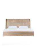 Taupe Microfiber Bed | OROA Modern Roma | Oroatrade.com