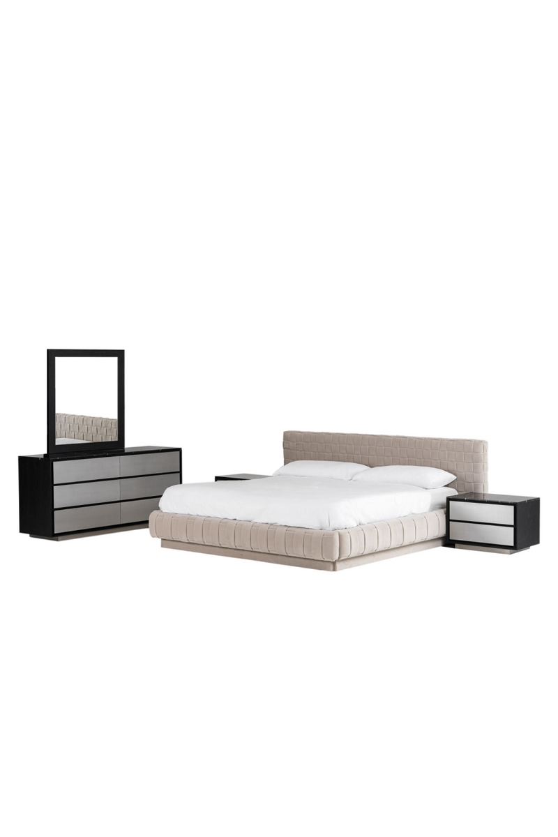Gray Velvet Bed | OROA Modern Concord | Oroatrade.com