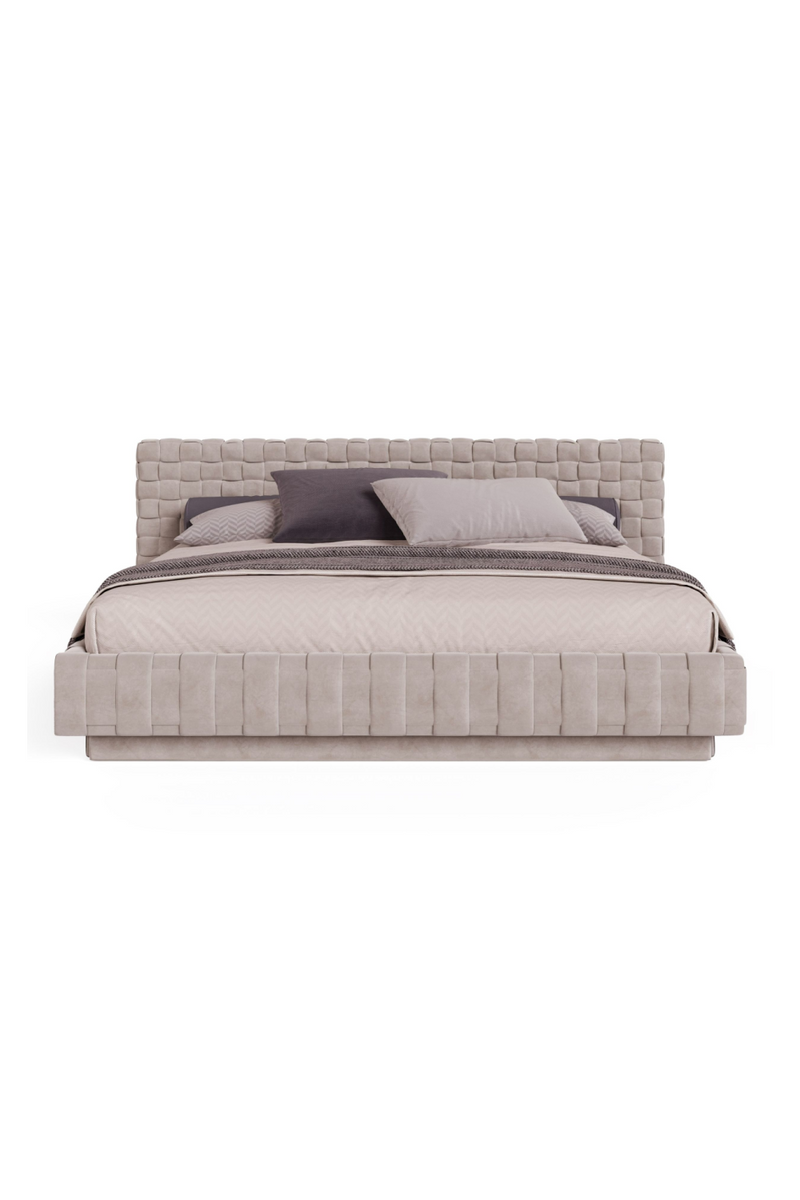 Gray Velvet Bed | OROA Modern Concord | Oroatrade.com