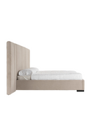 Beige Velvet Bed | OROA Modern Penelope | Oroatrade.com