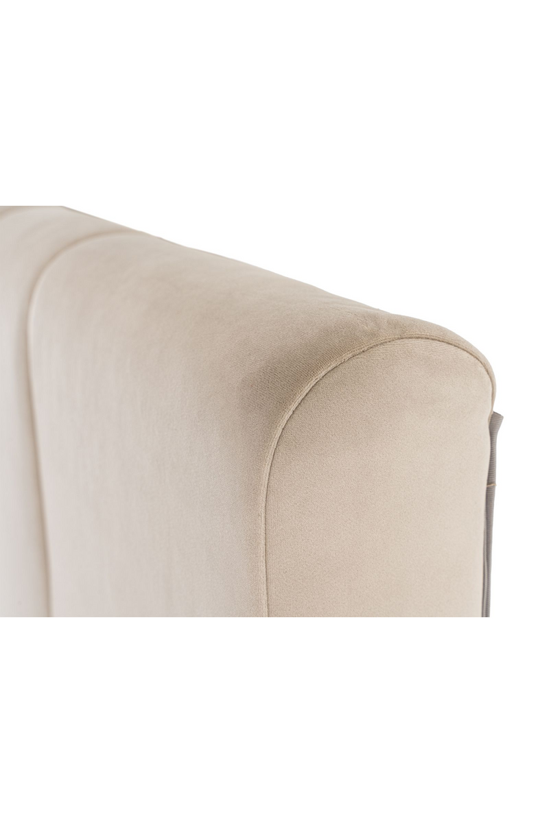 Beige Velvet Bed | OROA Modern Penelope | Oroatrade.com