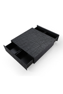 Black Square 4-Drawer Coffee Table | OROA Modern Kenda | Oroatrade.com
