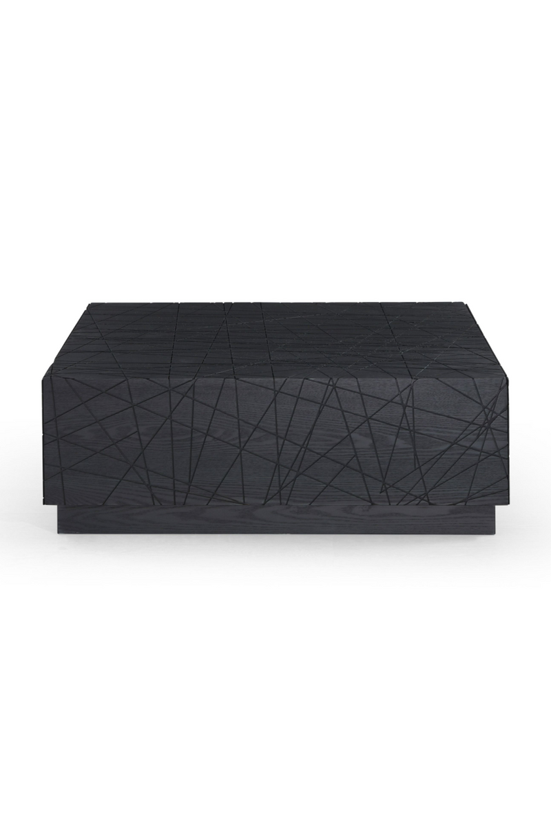 Black Square 4-Drawer Coffee Table | OROA Modern Kenda | Oroatrade.com