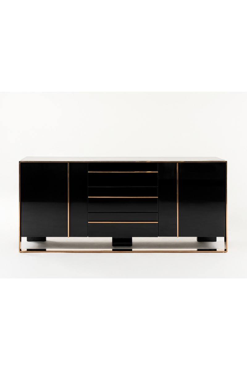 Black Gloss Sideboard | OROA Modern Cartier | Oroatrade.com