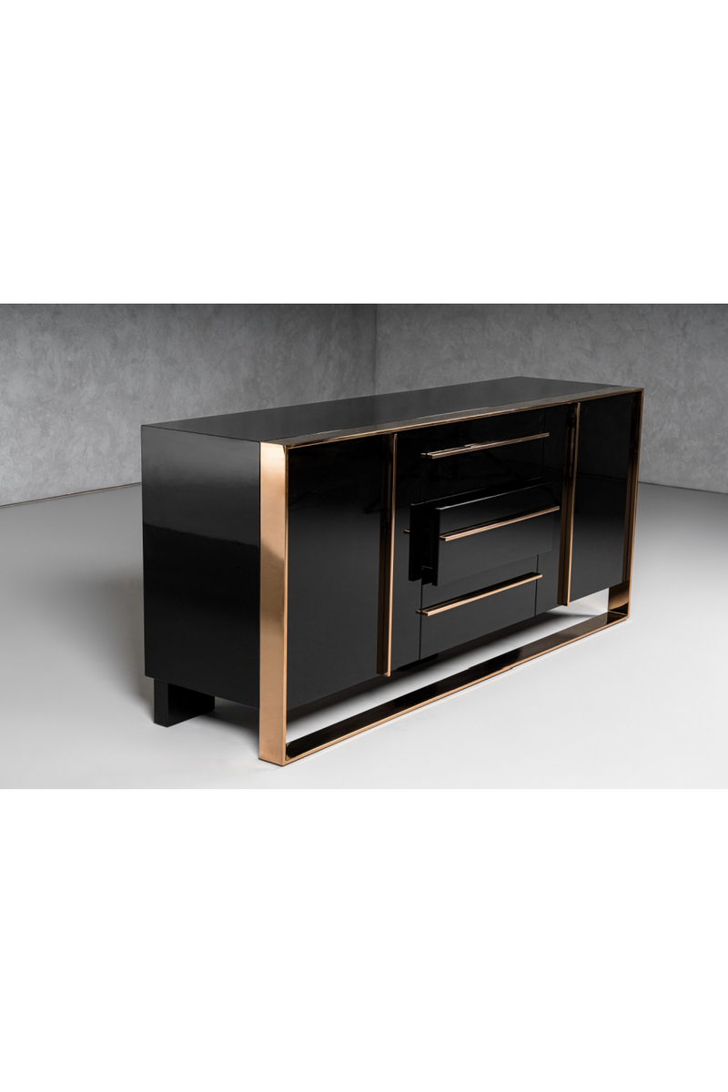 Black Gloss Sideboard | OROA Modern Cartier | Oroatrade.com