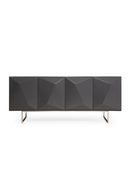 Gray Faceted 4-Door Sideboard | OROA Modern Vanguard | Oroatrade.com