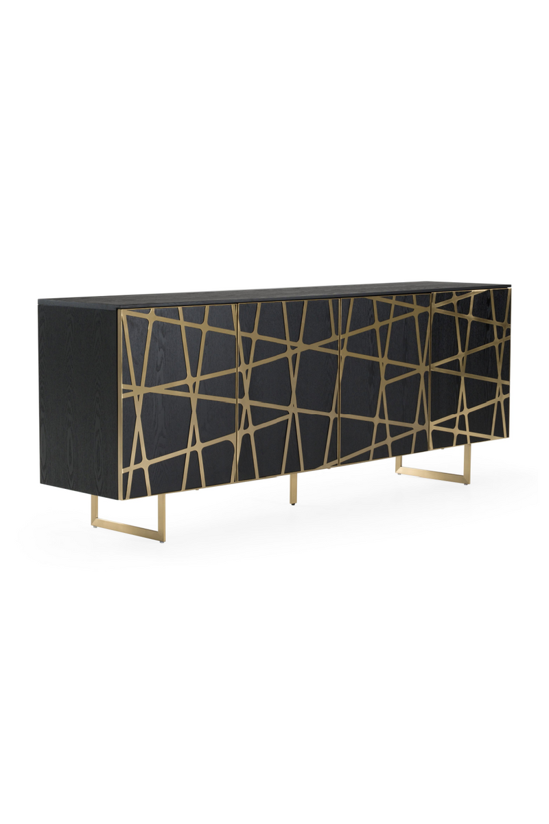 Black Oak 4-Door Sideboard | OROA Modern Kilson | Oroatrade.com