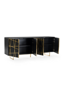 Black Oak 4-Door Sideboard | OROA Modern Kilson | Oroatrade.com