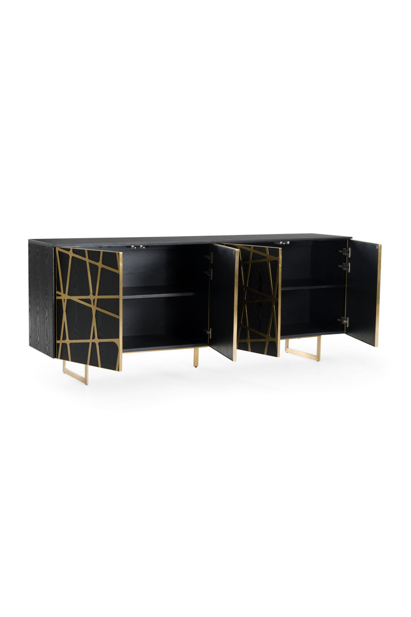 Black Oak 4-Door Sideboard | OROA Modern Kilson | Oroatrade.com