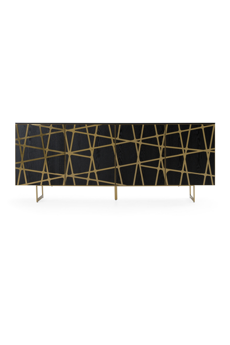 Black Oak 4-Door Sideboard | OROA Modern Kilson | Oroatrade.com