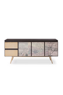 Smoked Ash 3-Door Sideboard | OROA Modern Phelan | Oroatrade.com
