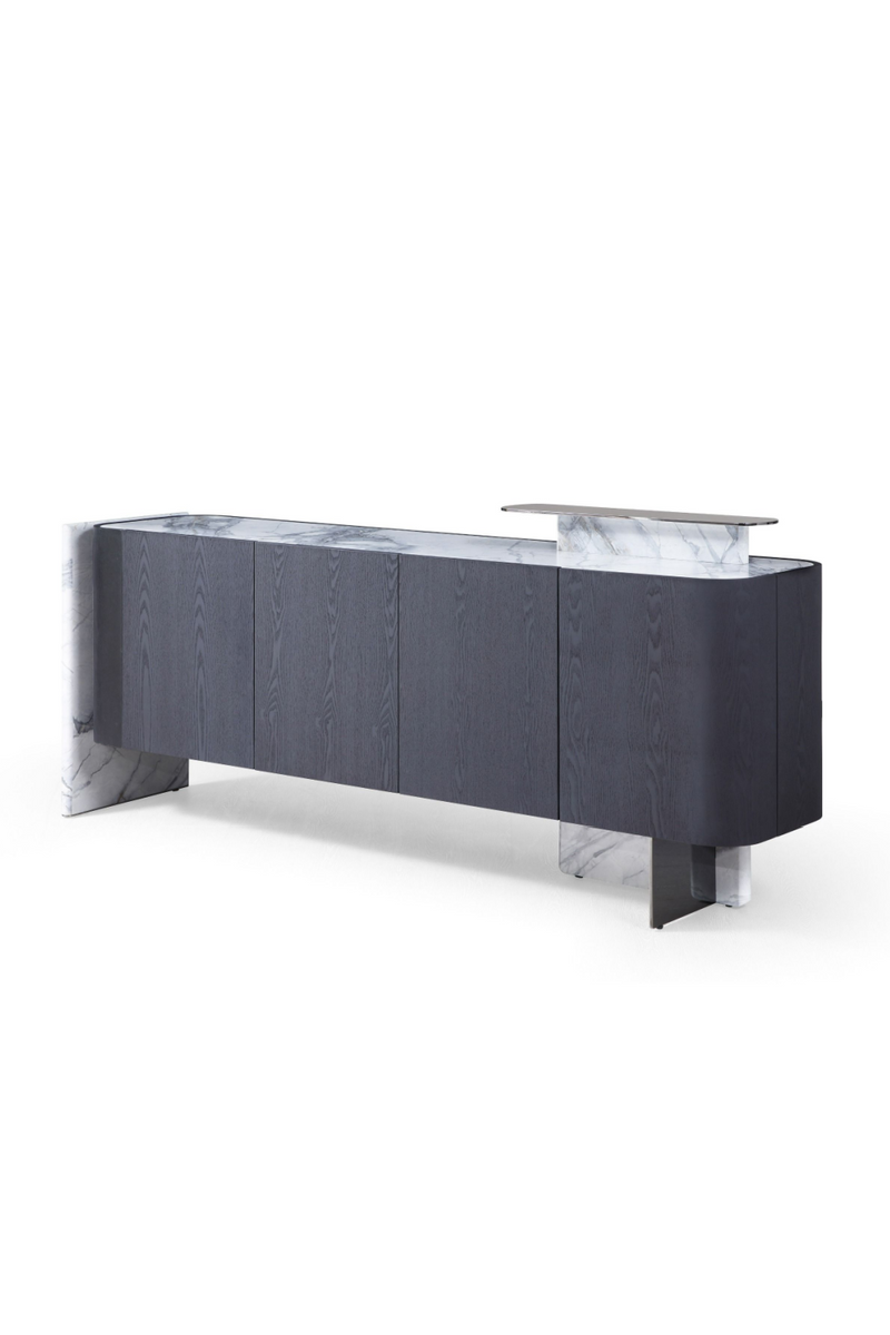 Black Oak 4-Door Sideboard | OROA Modern Broxburn | Oroatrade.com