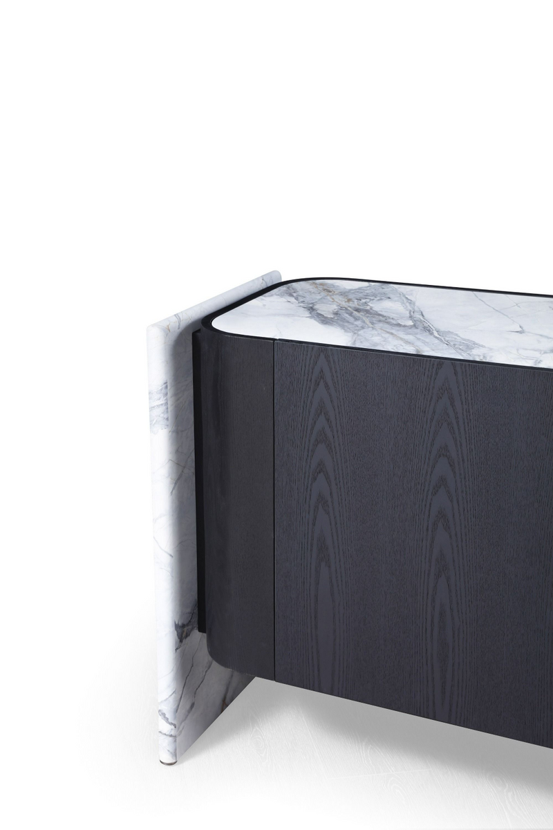 Black Oak 4-Door Sideboard | OROA Modern Broxburn | Oroatrade.com